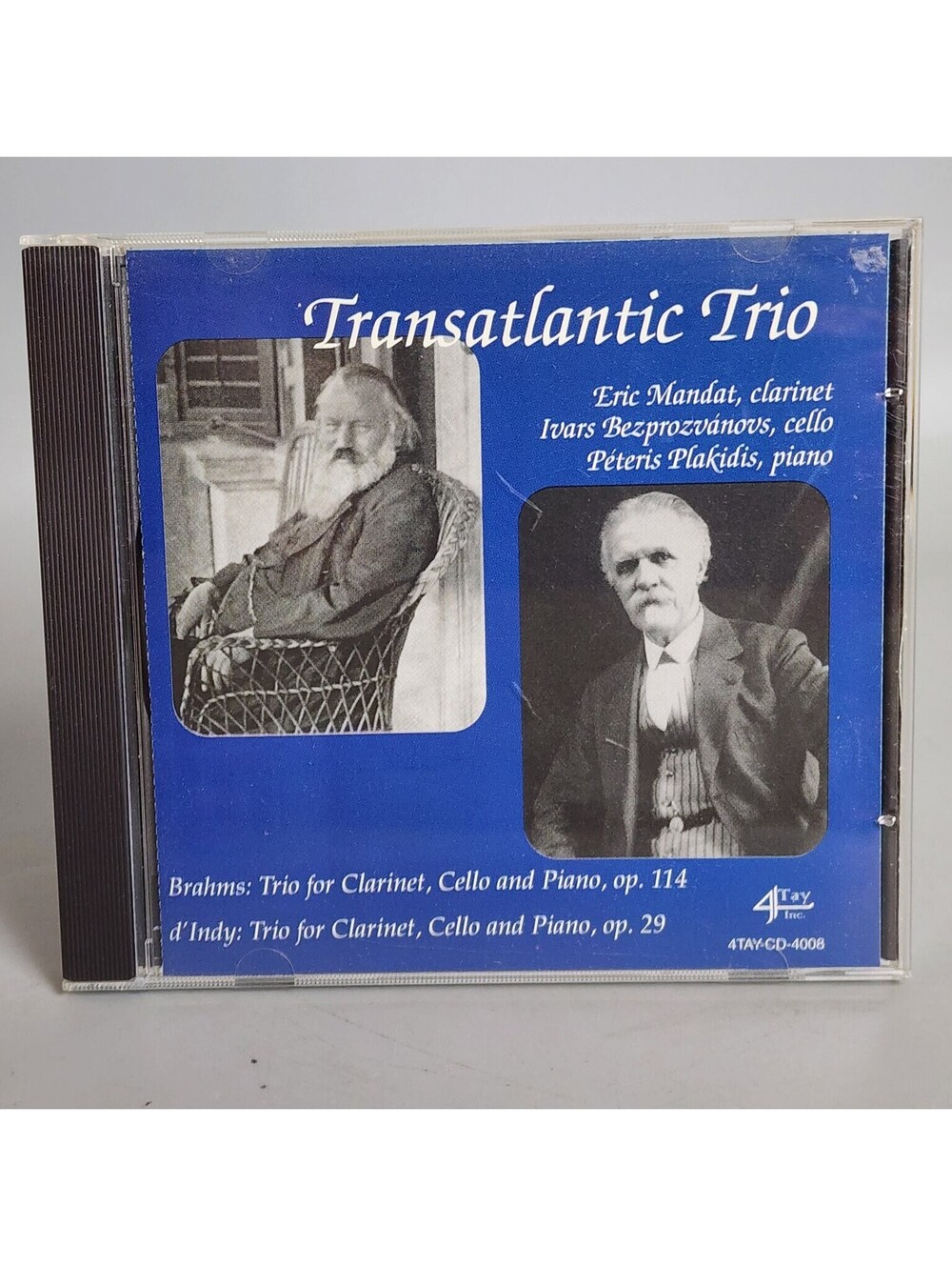 Transatlantic Trio CD Brahms d'Indy Clarinet Cello Piano 4TAY-CD-4008 Classical
